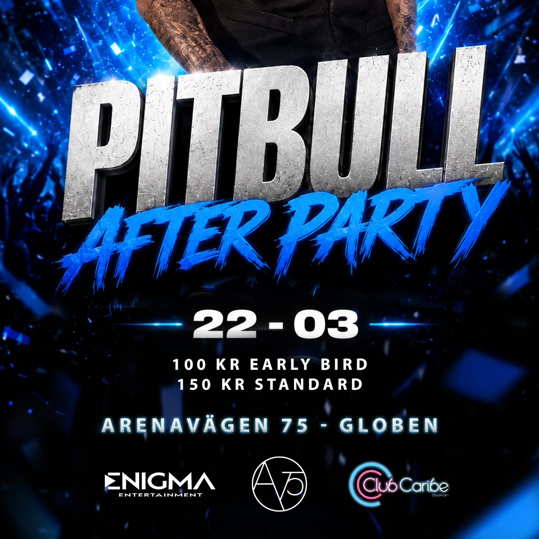 PITBULL AFTER PARTY STOCKHOLM 
